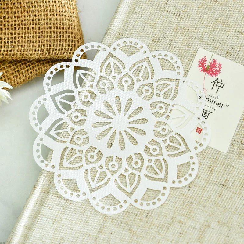 KSCRAFT White Lace Paper Doilies/Placemats for Wedding Party Decoration Supplies Scrapbooking Crafts |