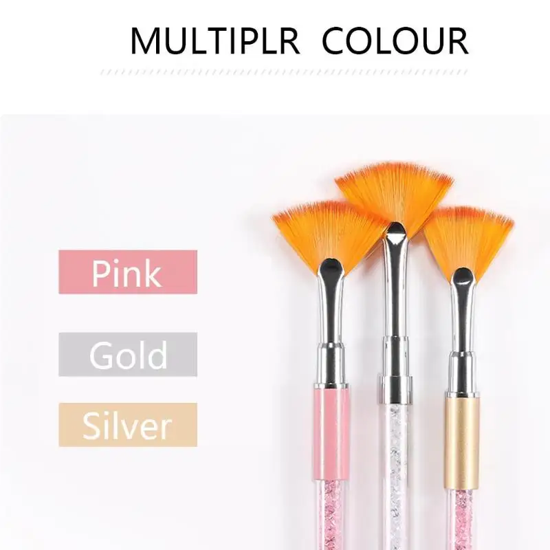 Кисть для ногтей в форме веера с 3 узорами инструменты маникюра и нейл арта|Кисти