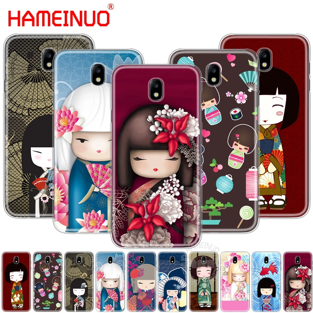 HAMEINUO kawaii Japanese Kokeshi Doll чехол для телефона Samsung Galaxy J3 J5 J7 2017 J527 J727 J327 Prime J330 J530 J730 PRO|case