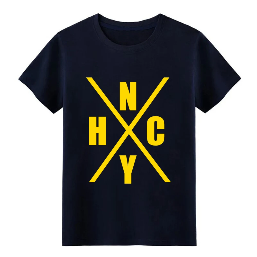Мужская футболка с коротким рукавом new york hardcore by canvas Однотонная S-XXXL на заказ