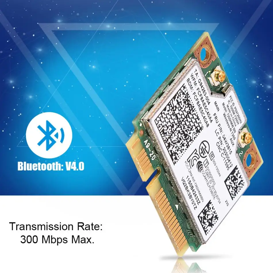 Для Intel 7260 BN 802.11b/g/n 04W3815 Mini PCI-E WiFi модуль карты для lenovo Y510P Y410P Y430P высокое качество