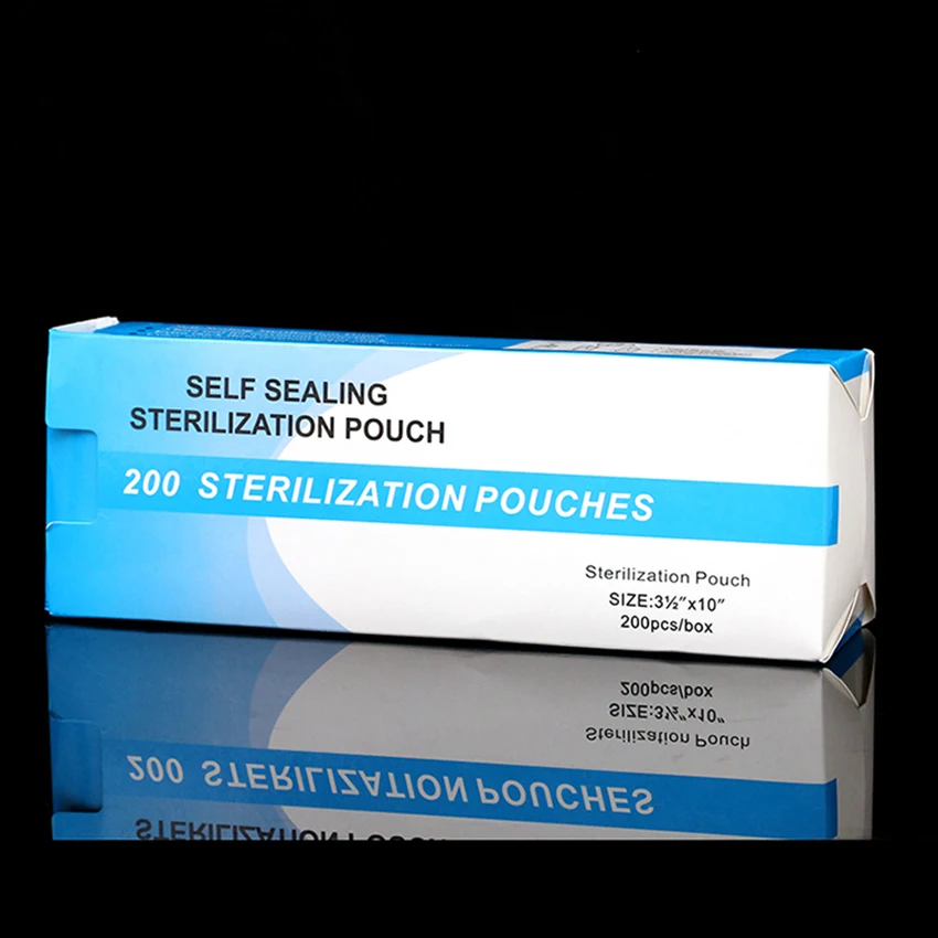 200Pcs Disposable Tattoo Cleaning Bag accessories Sterilization Medical Sterilized Pouches Self-Sealing accessoire de tatoo | Красота и