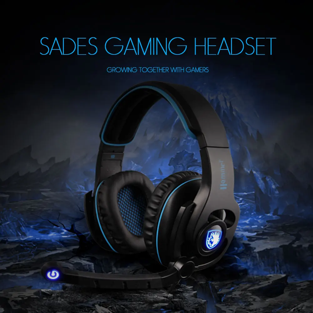 SADES SA923 USB игровая гарнитура Gamer наушники Bass Virtual 7 1 Surround Sound|7.1 gaming headphones|gaming