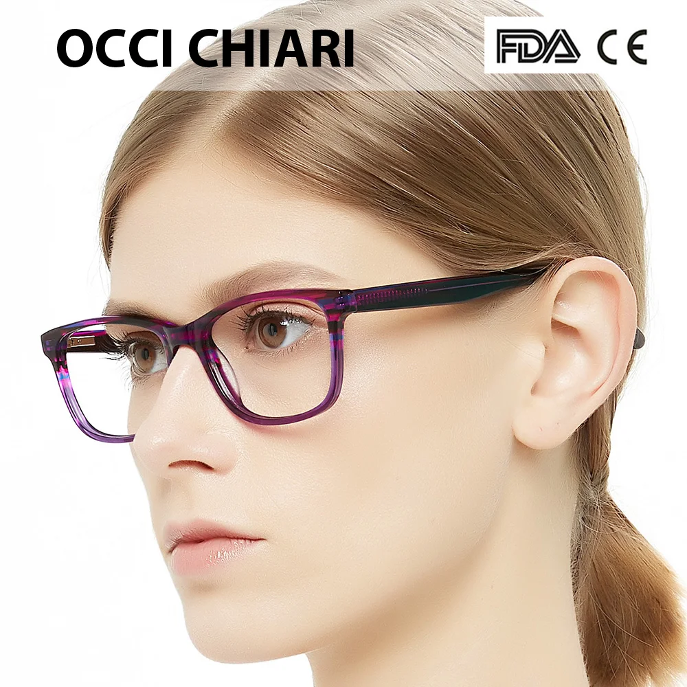 OCCI CHIARI очки прозрачные очки оправа для женщин модные очки Брендовые дизайнерские ацетатные бронзы