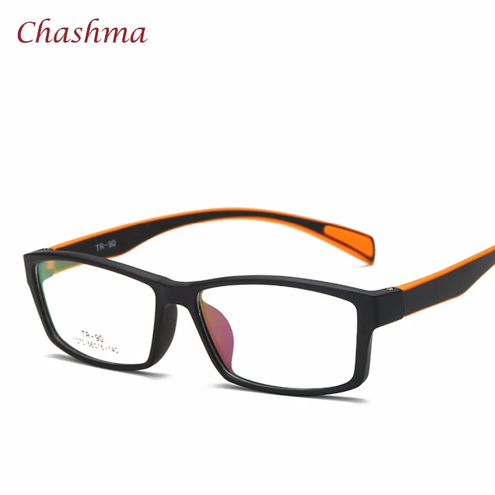 

Chashma Brand TR 90 Eyewear Sport Style Optical Glasses Frames Men and Women Black Eye Glasses