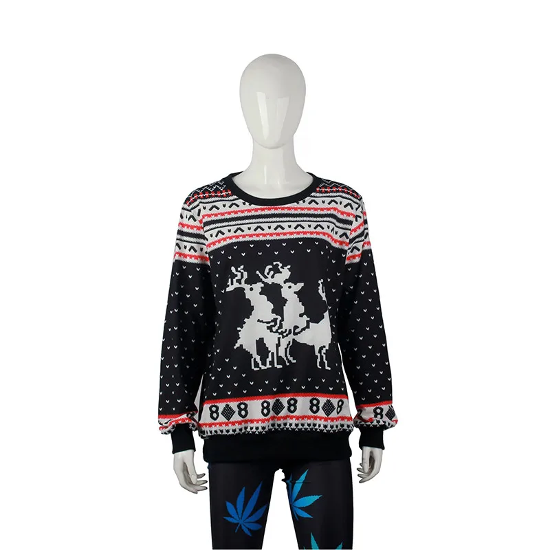 Унисекс для мужчин и женщин 2020 уродливая Рождественская Толстовка отдыха