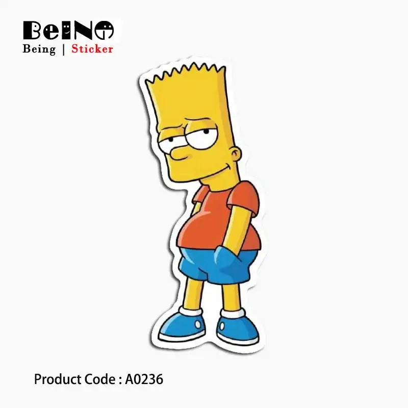 Simpsons cartoon anime sticker cool funny waterproof suitcase laptop guitar luggage skateboard bicycle toy lovely A0131 stickers | Игрушки и