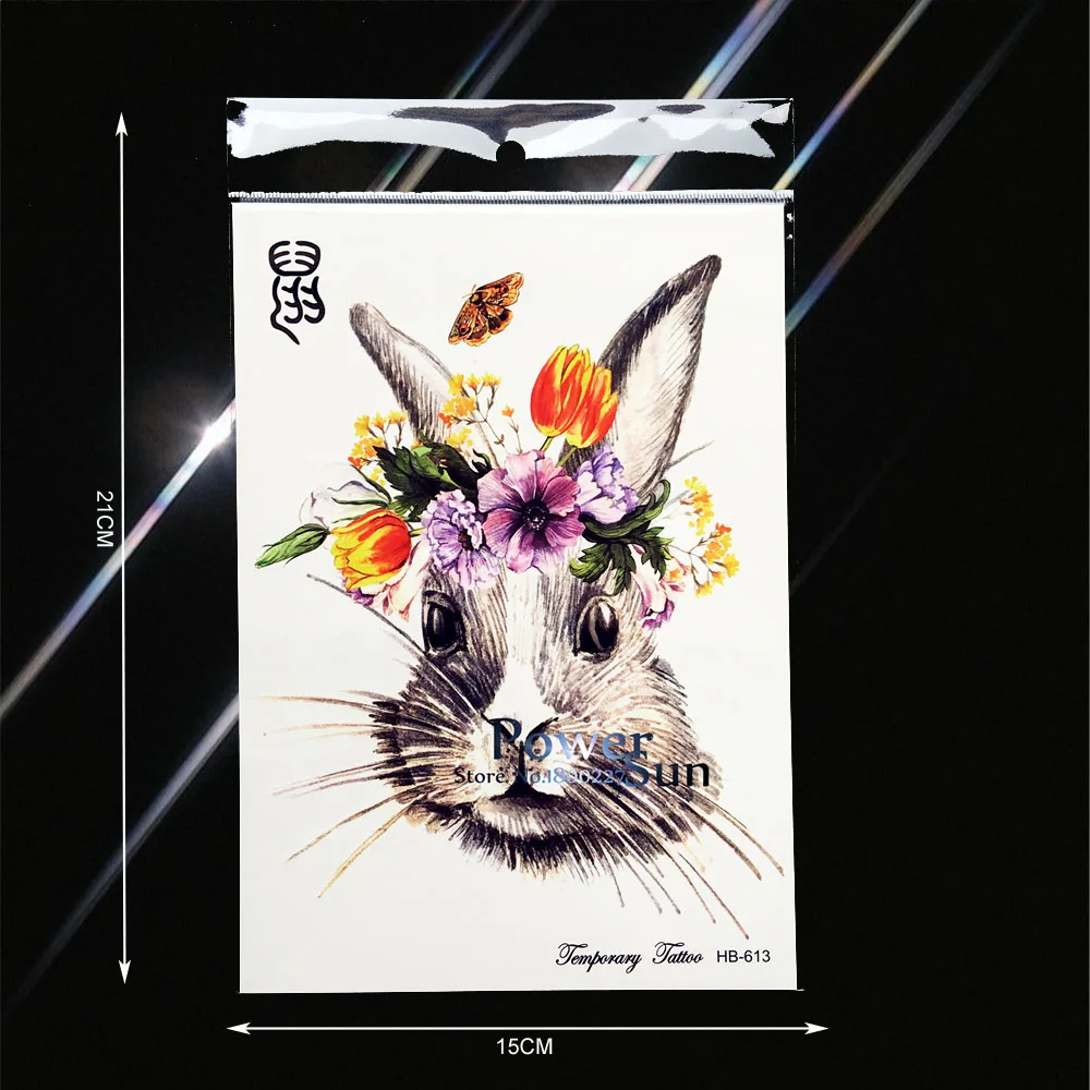 Большие временные татуировки летнего стиля пляж водонепроницаемая мнимый