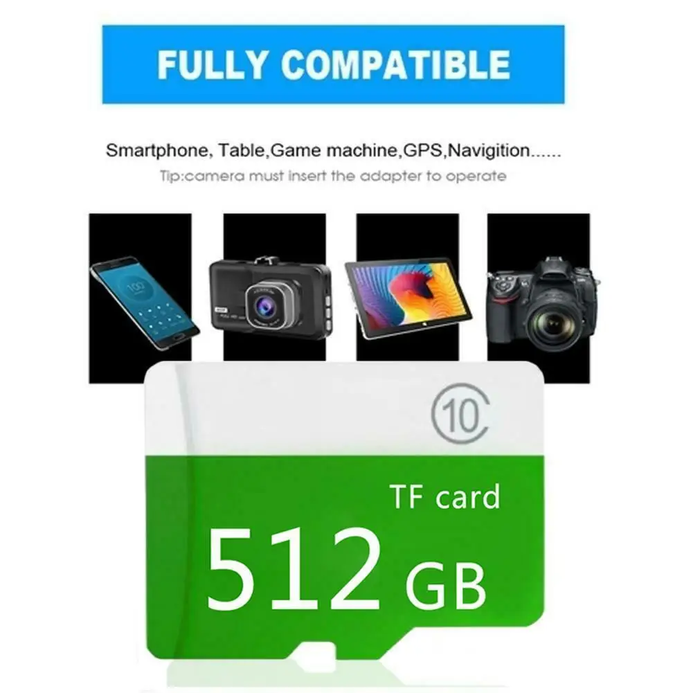 Высокая скорость зеленая большая емкость mi cro-SD mi cro карта памяти 4G 8G 16G 32G 64G 128G 256G 512G класс 10+ Sd-Tf для мобильных устройств/ПК CH mi