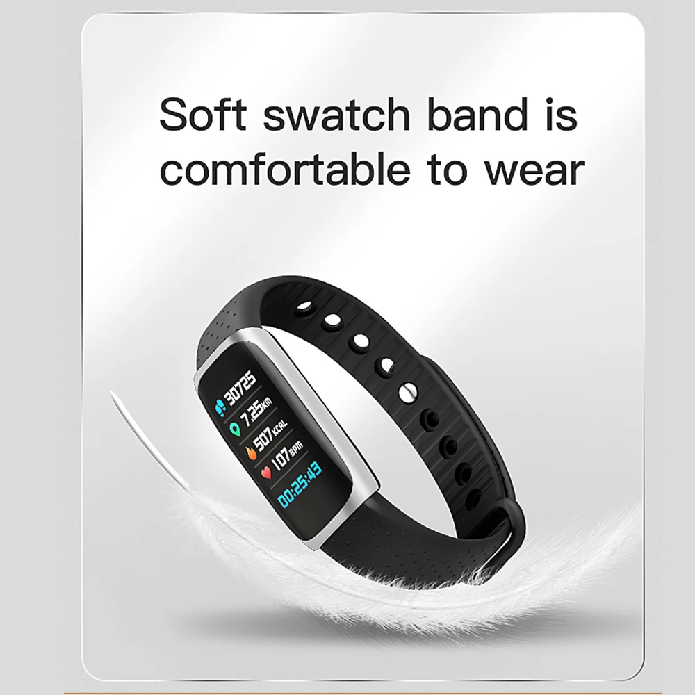 X1 Color Screen Exquisite Smart Bracelet Blood Heart Rate Monitor SmartBand 8 Motor Pattern Wristband IP68 Waterproof B54 | Электроника