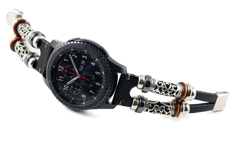 Кожаный ремешок для samsung Galaxy watch 46 мм ремешок gear S3 Frontier band 22 мм браслет из натуральной кожи часы huawei GT ремешок 46 мм