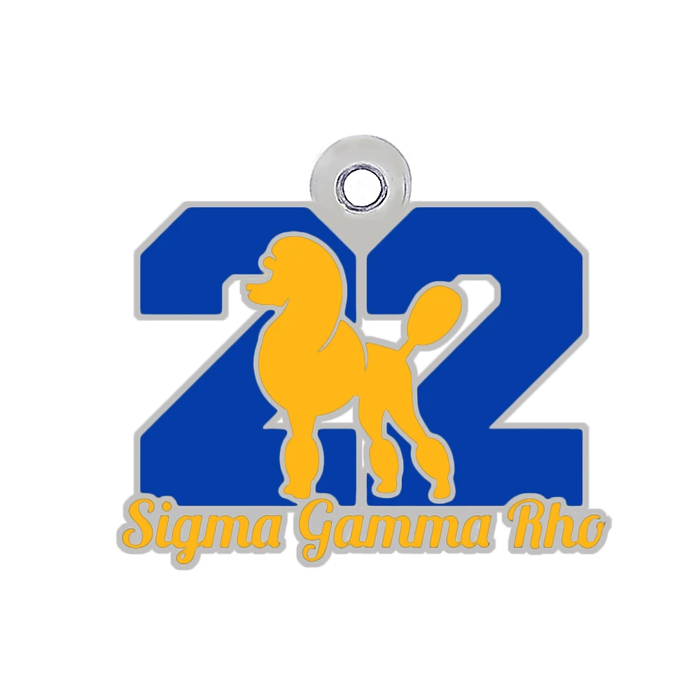 Греческая буква общества SIGMA GAMMA RHO ювелирные изделия для братства металлическая