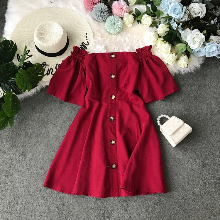 Новинка 2019 модные женские платья однотонное облегающее однобортное платье на