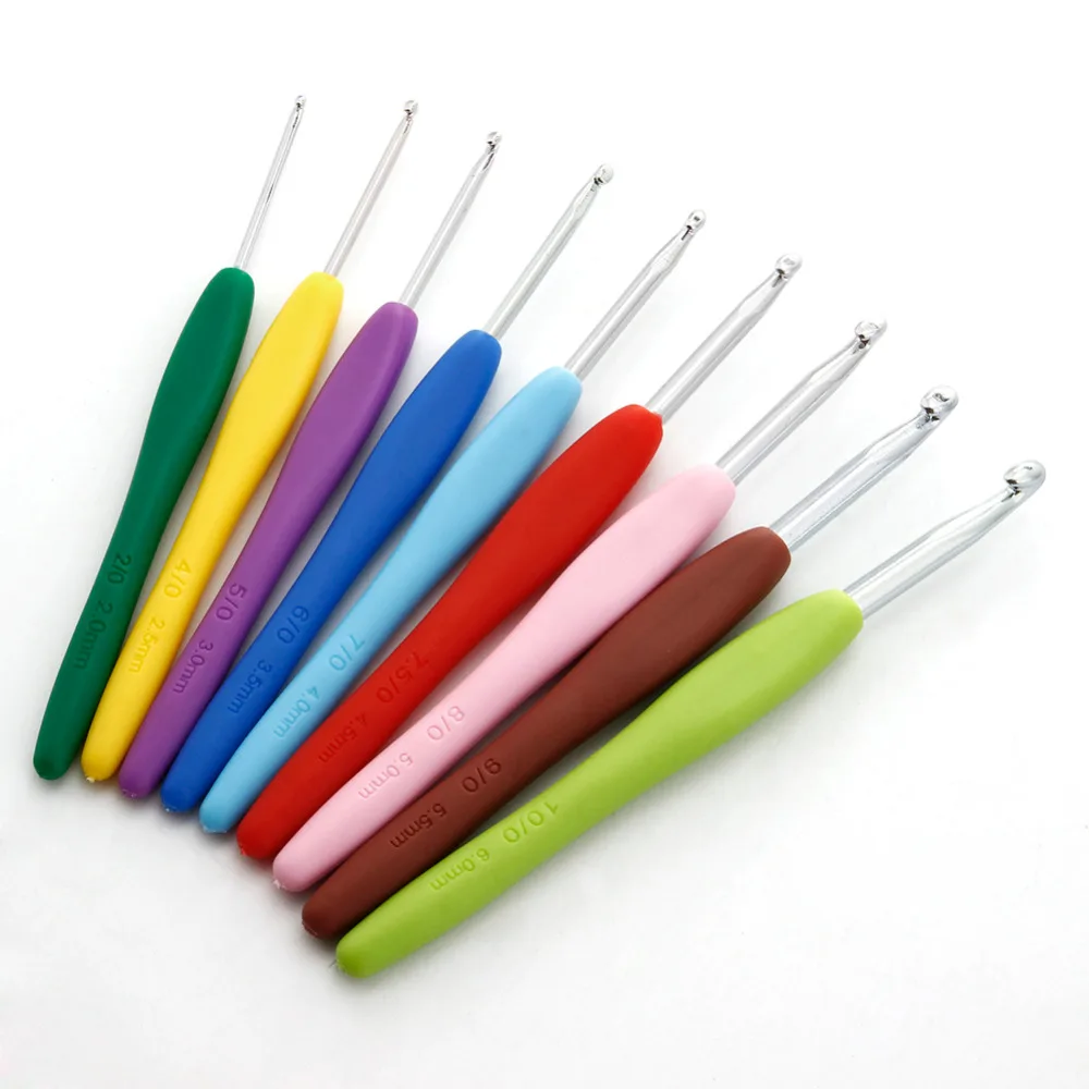 Высокое качество 9 шт./компл. вязальные крючки иголки Швы Вязание Craft чехол