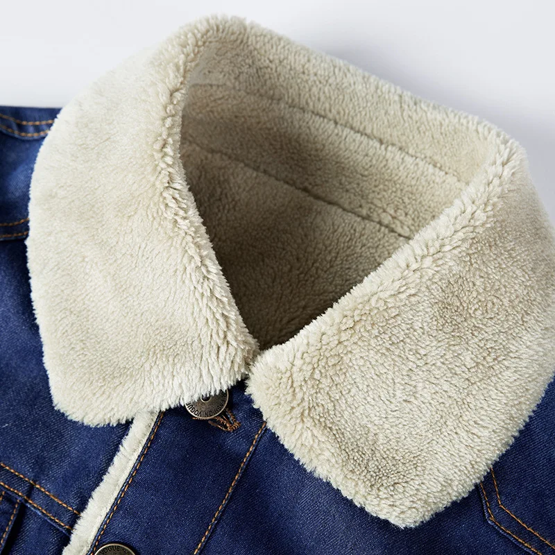 Новая модная осенне зимняя флисовая куртка мужская Ковбойская Повседневная