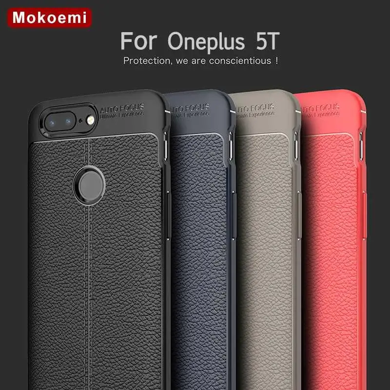 Mokoemi Lichee Pattern Ударопрочный Мягкий 6 01 &quotдля Oneplus 5T чехол для сотовый Чехол телефона