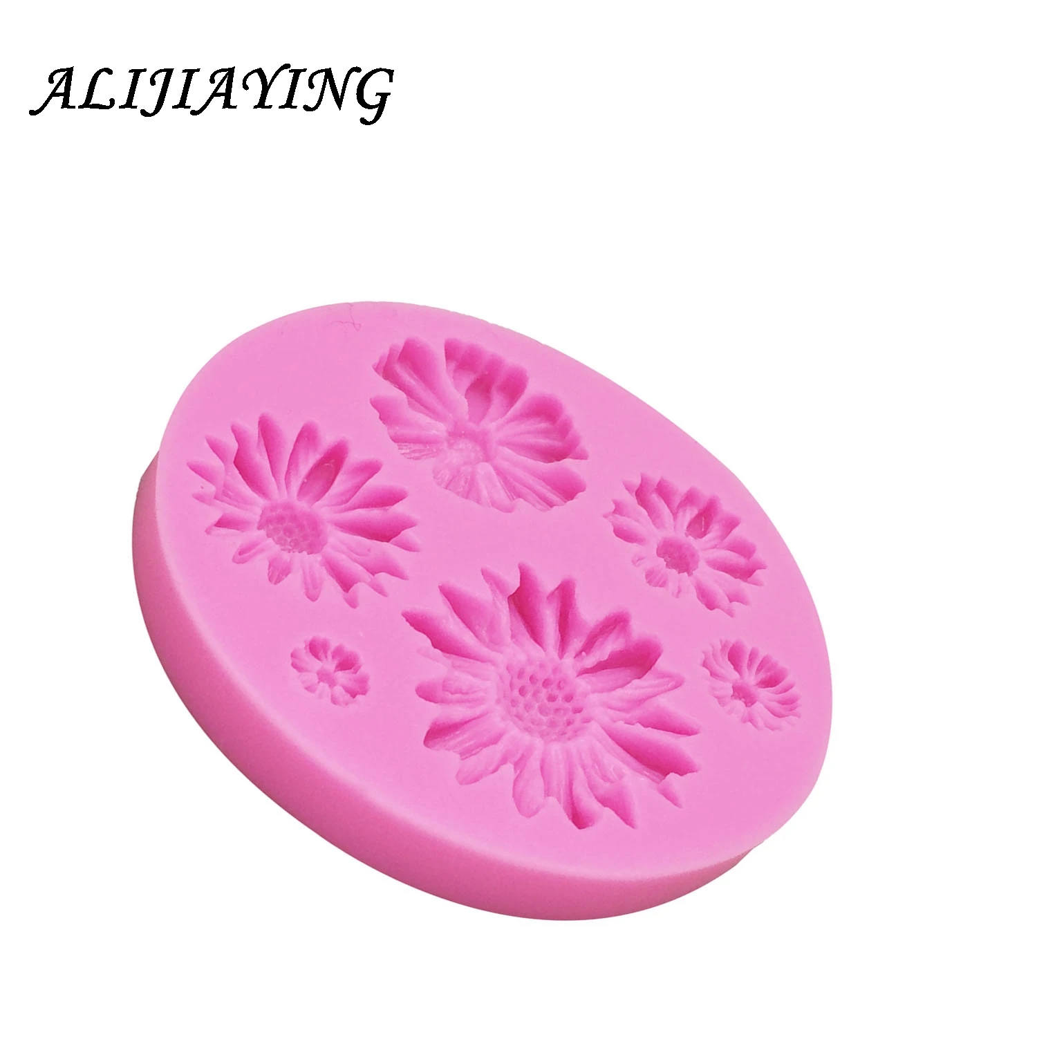 Chrysanthemum Fang Dan Cake Decoration Silicone Mold Chocolate Mold Diy Baking Sun Flower Candy Gerbera Daisy Flower D0193
