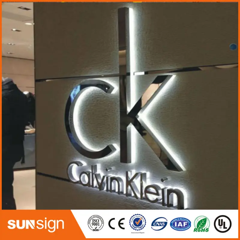 Зеркальная/полированная подсветка Букв из нержавеющей стали | Электронные