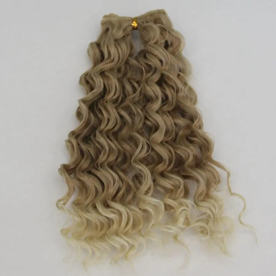 20 см кукла Gair для 1/3 1/4 1/6 BJD Diy натуральные волнистые куклы парики дерево молочный