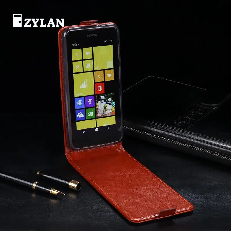 ZYLAN Роскошный кожаный чехол для Nokia Lumia 630 635 RM-974 RM-978 флип защитный корпус телефона