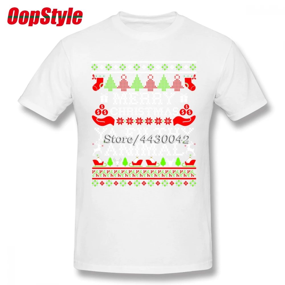 Merry Christmas Ya грязная футболка с животными для мужчин плюс размер хлопковая