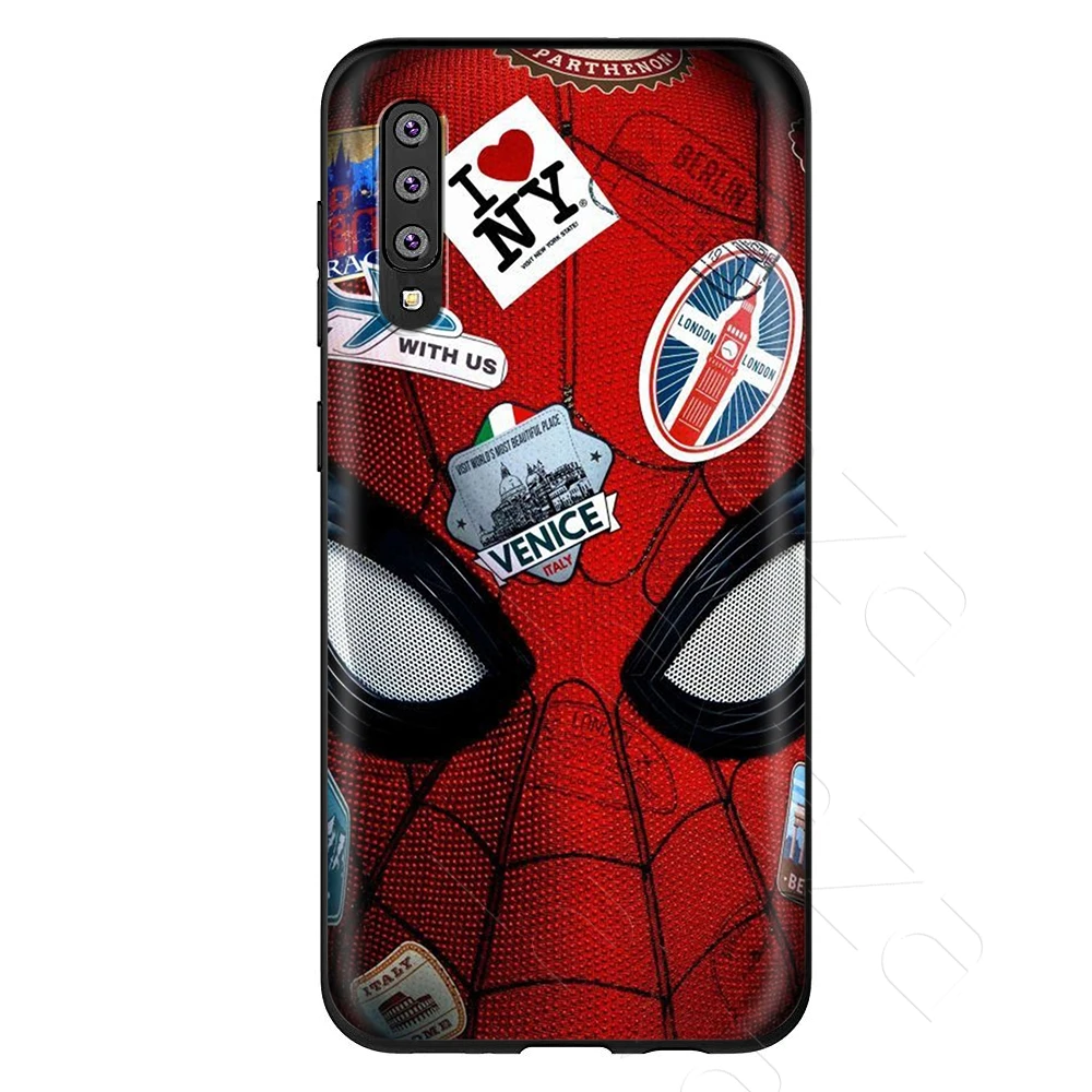1 Lavaza Marvel Человек-паук Капитан Америка чехол для samsung Galaxy S6 S7 край J6 S8 S9 S10 плюс A3 A5 A6 A7 A8 A9 Note 8, 9 - Цвет: 1