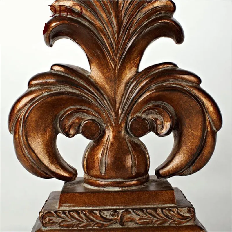 Классическая экзотическая деревенская смоляная ткань E27 настольная лампа для