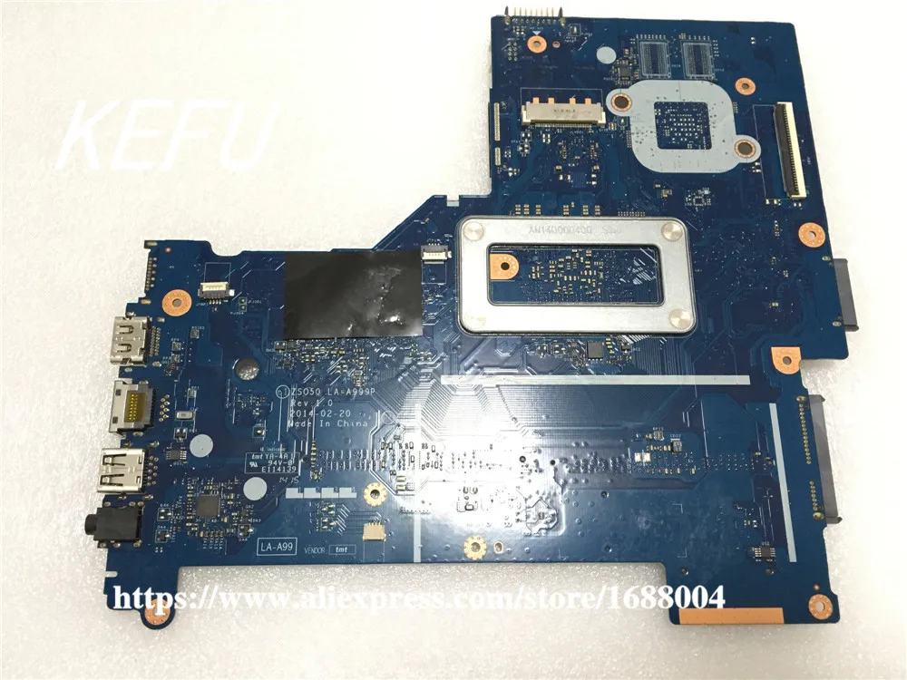KEFU для HP 250 G4 ZSO50 материнской платы 761537-501 LA-A999P REV1.0 встроенная графика w/ i3-3217U cpu |
