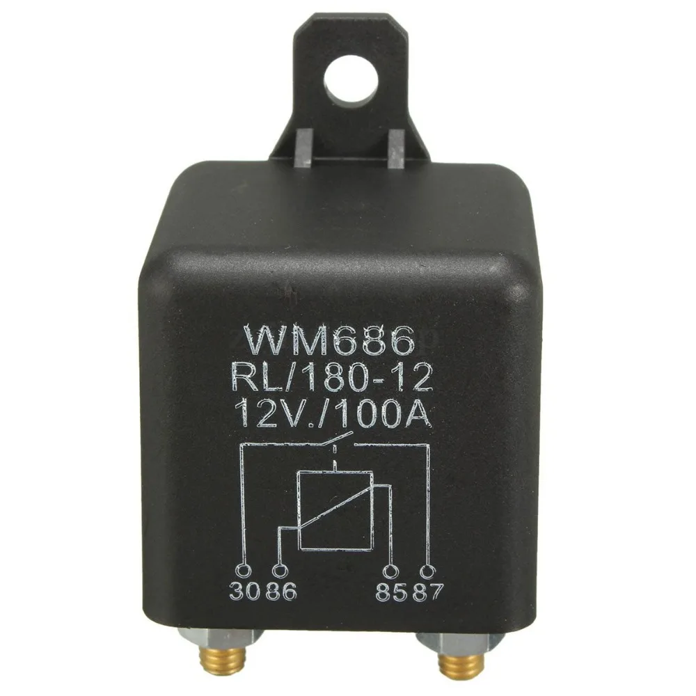 12 В постоянного тока 100 А Amp Автомобильный сверхмощный Стандартный SPST реле