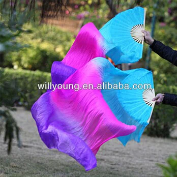 Новое поступление 1 пара (левая + правая) 100% чистый шелк Веерная Фата 1,8 м длинная вуаль для танца живота оптовая продажа Новое поступление 1 пара (левая + правая) 100% чистый шелк Веерная Фата 1,8 м длинная вуаль для танца живота оптовая продажа