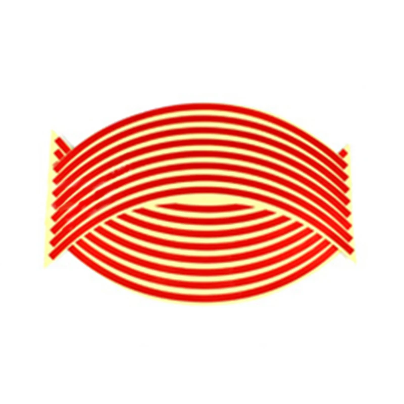 16 полосок светоотражающий автомобильный обод мотоцикла полоса колесная