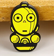 Мультфильм Звездные войны клипсы для детей Kawaii R2D2 милый Дарт Вейдер Новинка Yoda домашний офис салфетки для декора стола сумка клипсы для хранения - Цвет: As the photo