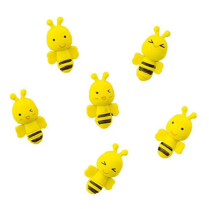 96 шт./лот резиновый ластик в виде милой пчелы/канцелярские принадлежности для