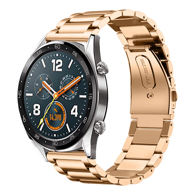 Ремешок из нержавеющей стали для наручных часов роскошный браслет Huawei GT Watch 2 22