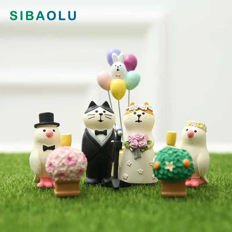 2 шт. декоративная фигурка кошки для свадьбы|Статуэтки и миниатюры| |