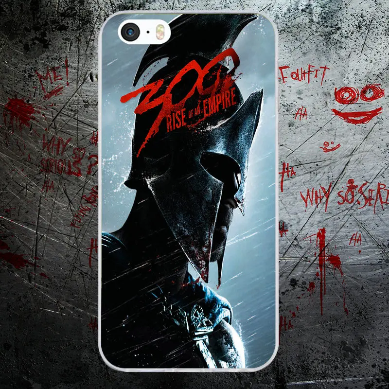 Picture 5 Мягкие силиконовые ТПУ чехол телефона Чехлы для iPhone 4 4S 5 5S SE 6 6S Plus 7 7 Plus 8 8 Plus X Fundas Coque Spartan 300 Воин фильм - Цвет: Picture 5