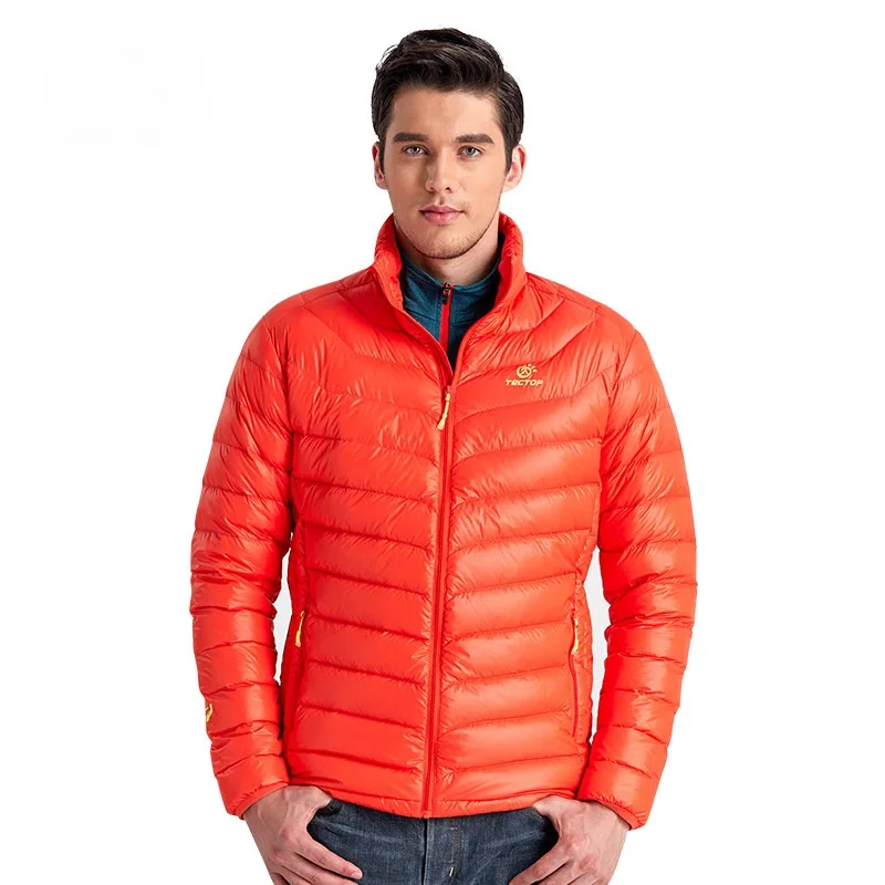 Tectop Autumn Winter Thick Warm Duck Down Jackets Men Lightweight Thermal Outdoor Hooded Coats Skiing Hiking S-XXXL |