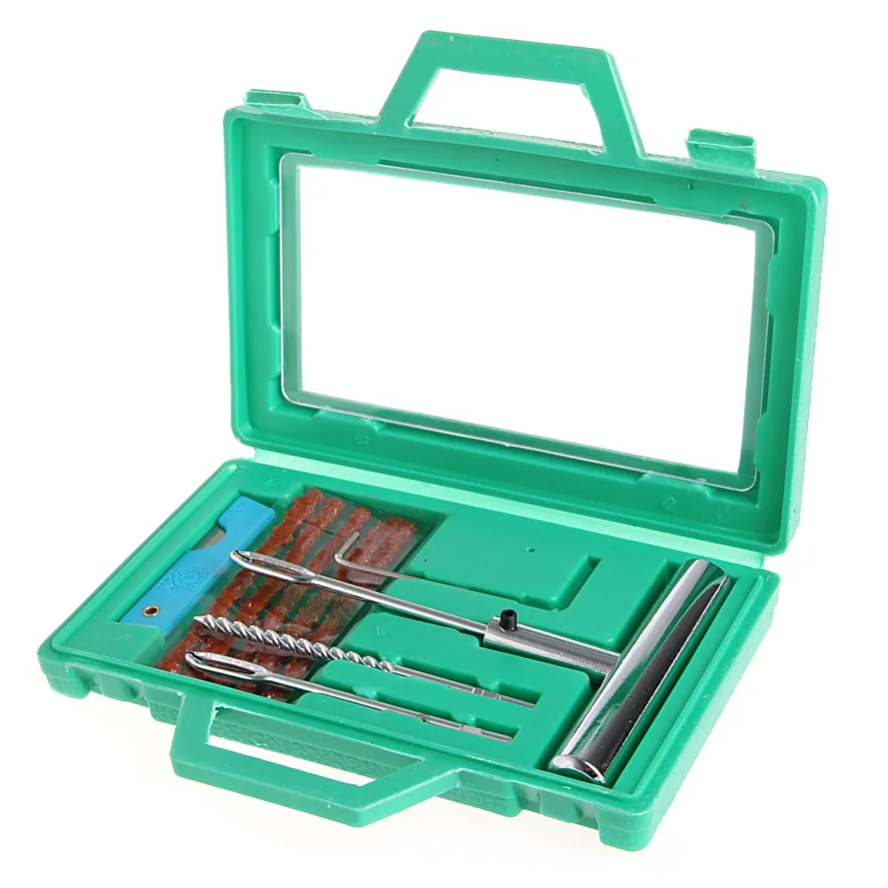 

Car Truck Wheel Tire Repair Steel Tool Kit Puncture Plug Patch Mending Tool Set