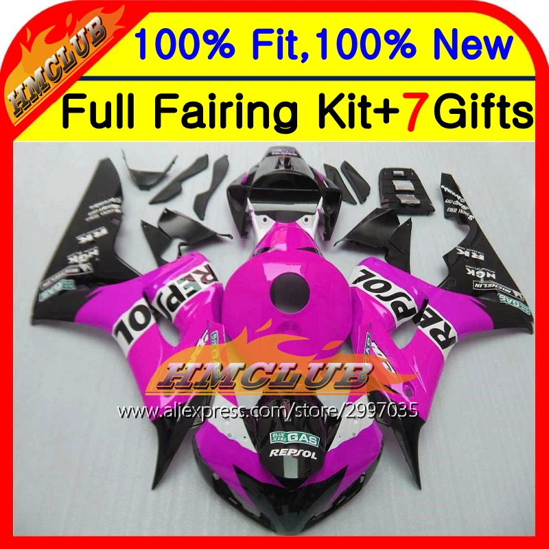 Обтекатель для HONDA CBR1000RR Repsol purple 06 07 CBR1000 RR 39HM36 CBR 1000RR Purple 1000 2006 2007|body|body 1/10body 1/6 |