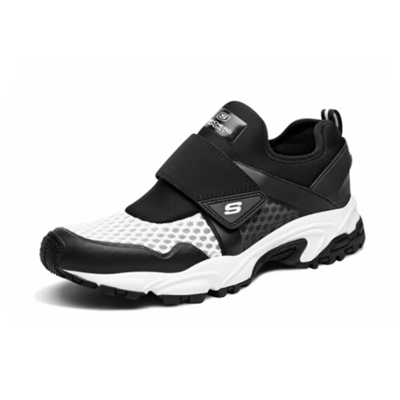 Skechers/Мужская обувь; удобные дышащие Брендовые мужские кроссовки на шнуровке; сезон осень-лето; zapatos hombre; 666046-BLK