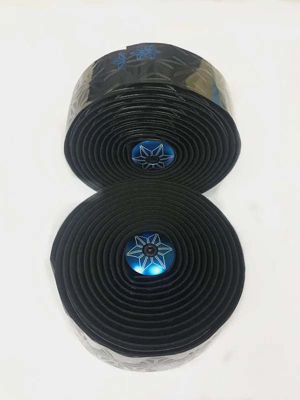 black blue Supacaz супер липкая лента для руля велосипеда Bartape дорожный велосипед велосипедный бар ленты - Цвет: black blue