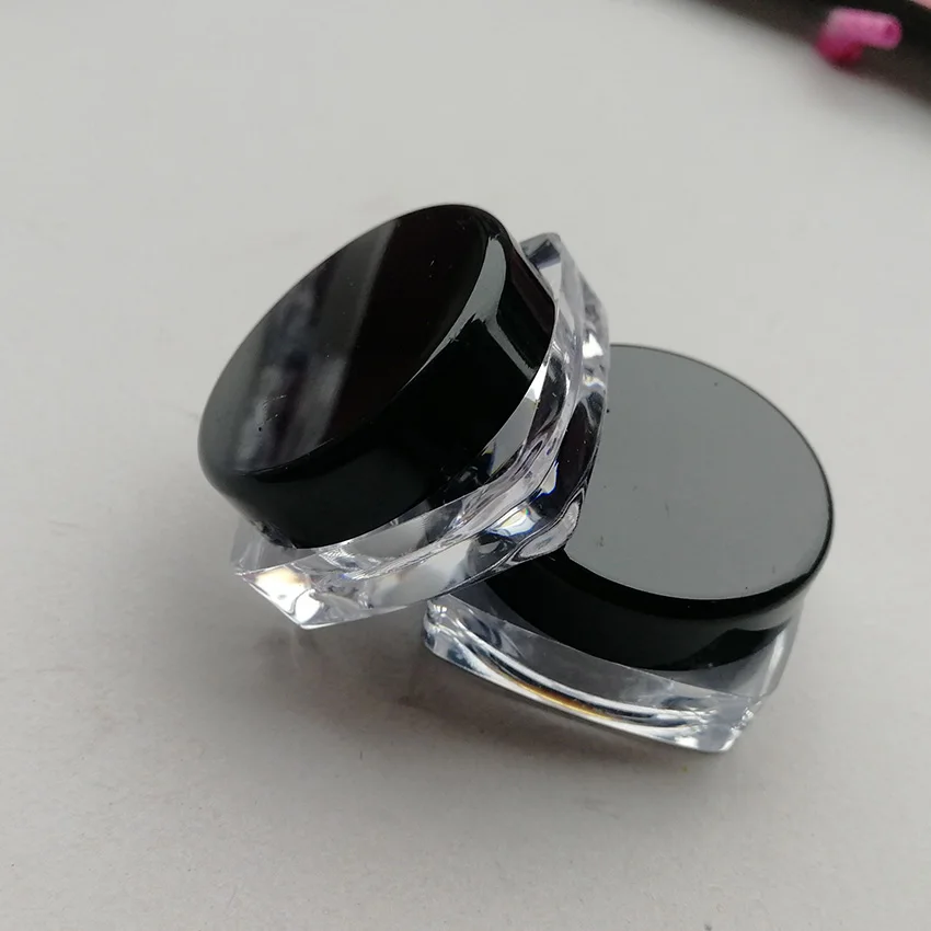 3g пластиковый многоразовый квадратный крем/Косметическая пустая бутылка