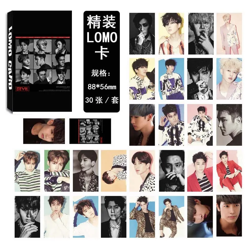 KPOP Super Junior SJ SuJu SuJr альбом ломо карты K POP Новая мода само сделанная бумага фото