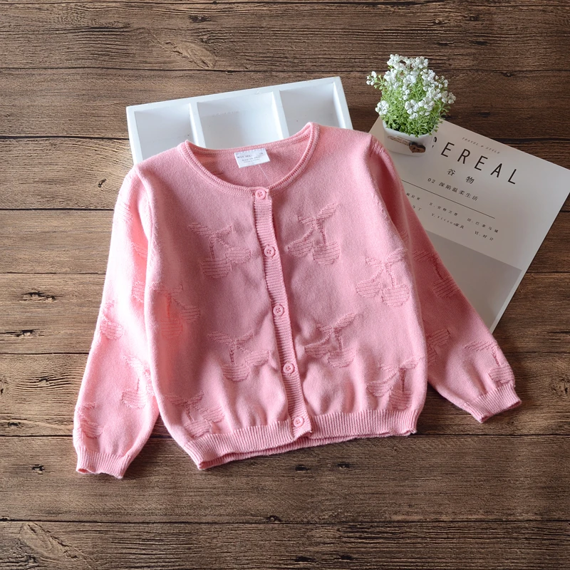 2020 серый свитер для маленьких девочек кардиган однобортная Весенняя верхняя