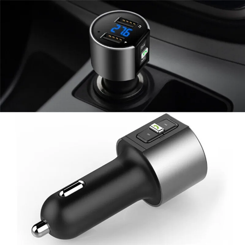Высокое качество Handsfree Авто USB зарядное устройство FM передатчик Радио Беспроводной MP3 плеер Bluetooth автомобильный комплект