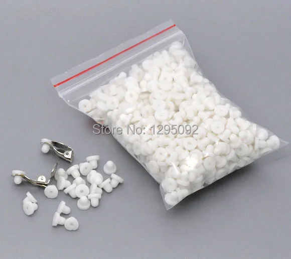 Бесплатная доставка 2000 шт. оптовая продажа белым резиновые прокладки для Clip-On