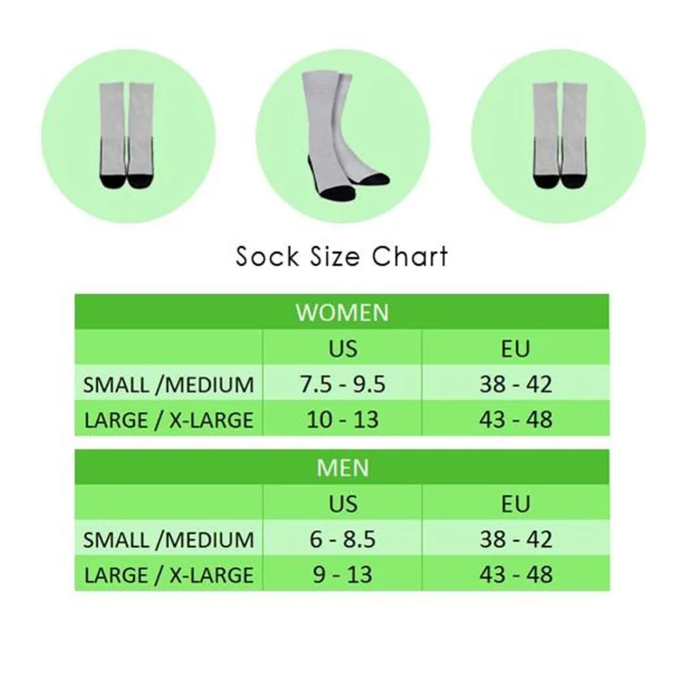 

INSTANTARTS Funny Cartoon Dentist/teeth Printed Woman Sports Socks Black Red Knee High Outdoor Socks Cycling Running Bike Socks