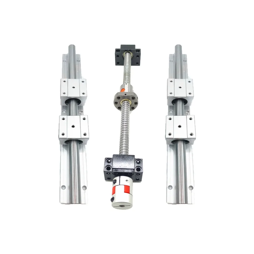 SBR шариковый винт SFU1605+ 2 шт. линейный рельс SBR16 L400mm+ 4 SBR16UU+ BK12 BF12+ acoplador 8*10 CNC части