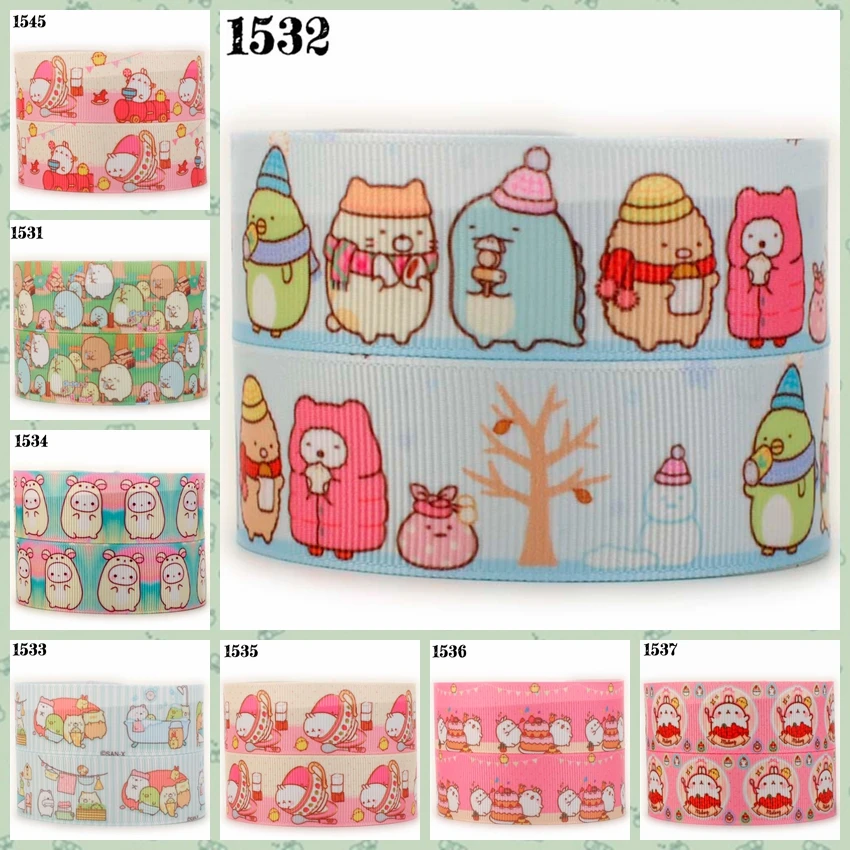 

Новинка 50 ярдов мультяшная лента с рисунком sumikko gurashi ленты с принтом корсажные ленты Бесплатная доставка