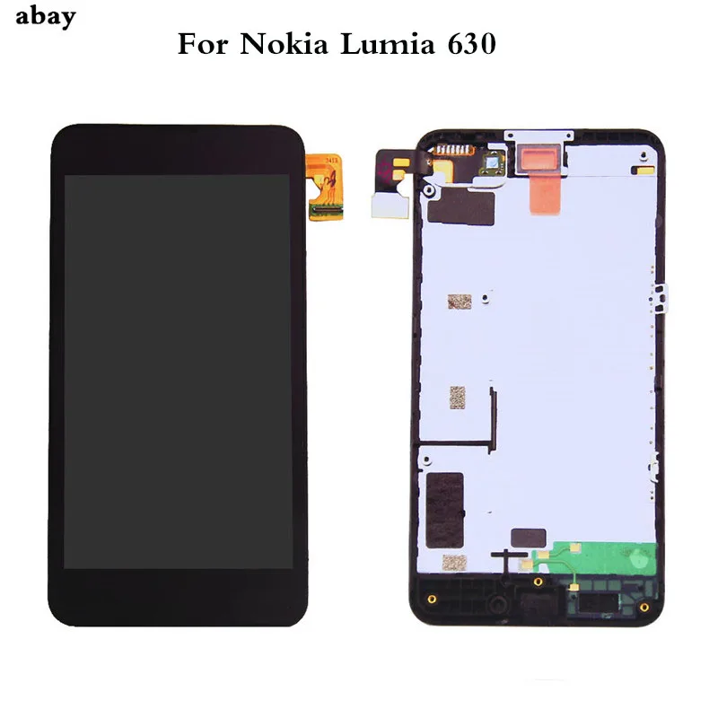 ЖК дисплей 4 5 дюйма для NOKIA 630 сенсорный экран экрана Lumia в сборе 635 запасные